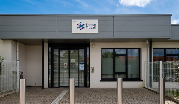 Biarritz, France - May 30, 2024: Exterior view of a France Travail agency. France Travail, formerly Pôle Emploi, is the French administration in charge of employment