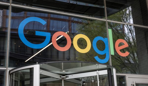 Chicago - April 23, 2025: Google Chicago Fulton Market building. Google is a technology company known for search engine, browser and online advertising.