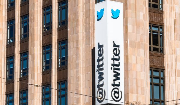 Aug 21, 2019 San Francisco / CA / USA - Twitter headquarters in downtown San Francisco; Twitter Inc is an American microblogging and social networking service