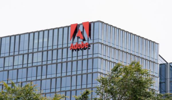 Adobe headquarters in San Jose, California, USA - June 10, 2023.Adobe Inc., is an American multinational computer software company.