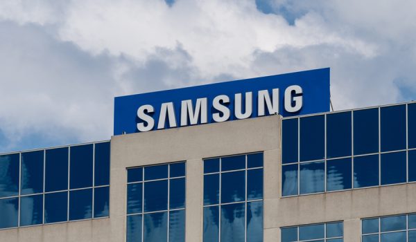 Ridgefield Park, NJ, USA - August 23, 2022: Samsung Electronics America Corporate office in Ridgefield Park, NJ, USA. Samsung is a South Korean manufacturing conglomerate.