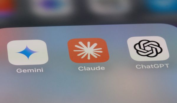 Shanghai,China-Nov.22nd 2024:Claude, Gemini and ChatGPT AI app icon on screen